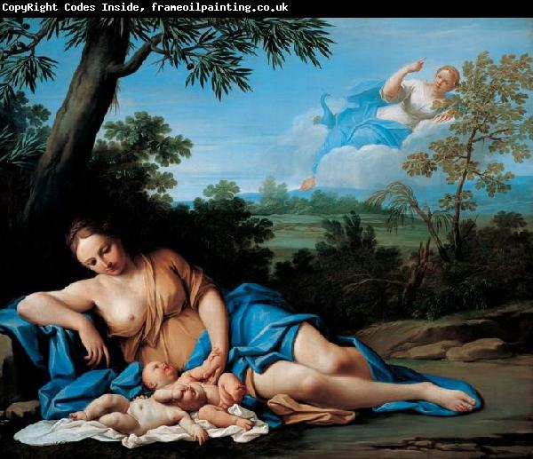 BASSETTI, Marcantonio Die Geburt des Apollo und der Diana